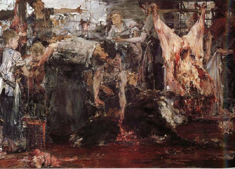 Nikolay Fechin Slaughterhouse china oil painting image